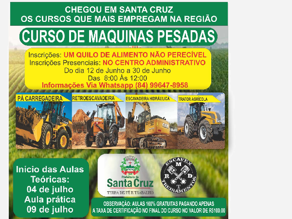 CURSO DE MAQUINAS PESADAS