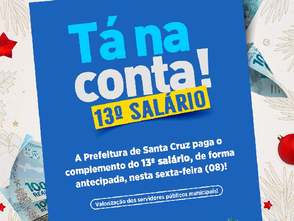 13º NA CONTA!